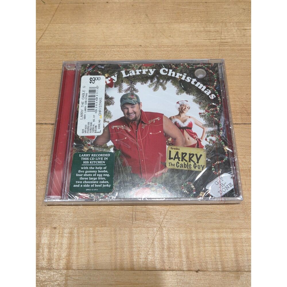 A Very Larry Christmas CD Larry The Cable Guy New Sealed 2004 Warner Bros Comedy